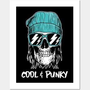 Cool & Punky Skull Posters and Art